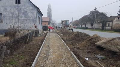Izgradnja javnog nogostupa u Novskoj